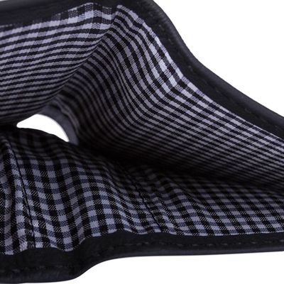 Alternate image for Mens Black Leather Wallet with Removable Card Case Nocturnal Trail Blazer