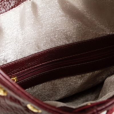 Alternate image for Handcrafted Brown Leather Hobo-Style Boho Chic Shoulder Bag Relaxed Chic in Brown