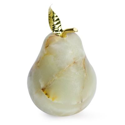 Alternate image for Natural Onyx Fruit Figurine Sculpture Tempting Pear