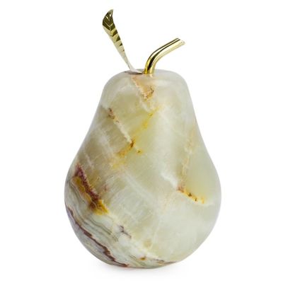 Alternate image for Natural Onyx Fruit Figurine Sculpture Tempting Pear