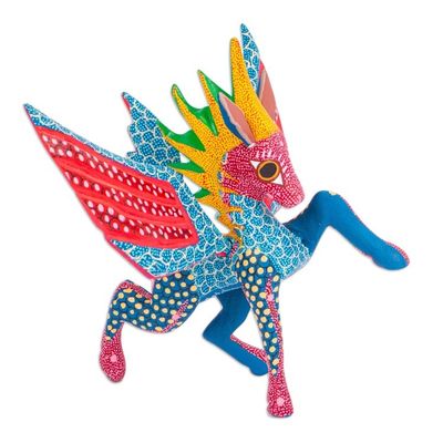 Alternate image for Oaxacan Folk Art Pegasus Alebrije Rainbow Pegasus