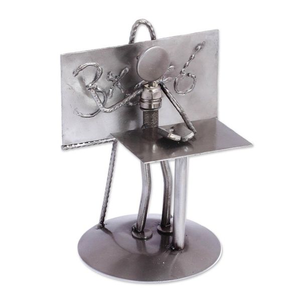 Alternate image for Collectible Recycled Car Parts and Metal Sculpture Rustic Rustic Professor