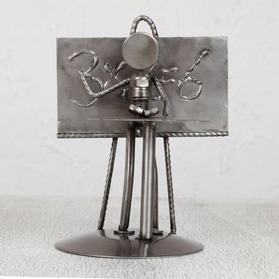 Alternate image for Collectible Recycled Car Parts and Metal Sculpture Rustic Rustic Professor