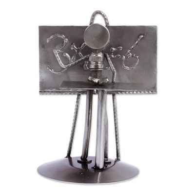 Alternate image for Collectible Recycled Car Parts and Metal Sculpture Rustic Rustic Professor