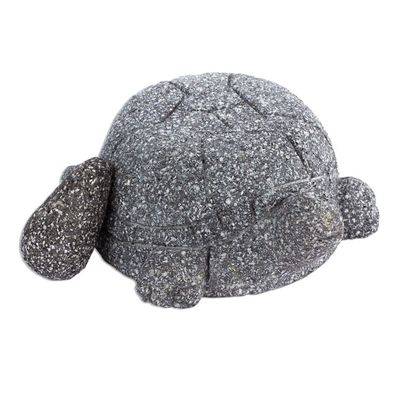 Alternate image for Basalt Mortar and Pestle in a Tortoise Shape Tortoise Tradition