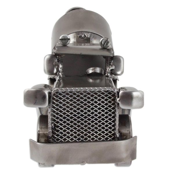 Alternate image for Recycled Auto Part Rustic Cement Mixer Sculpture from Mexico Rustic Cement Mixer