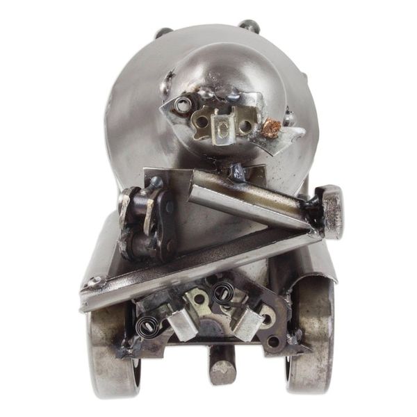 Alternate image for Recycled Auto Part Rustic Cement Mixer Sculpture from Mexico Rustic Cement Mixer