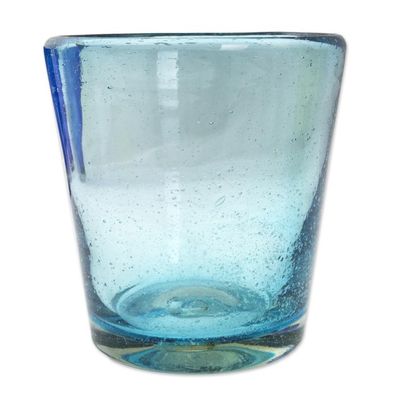 Alternate image for Hand Blown Glass Juice Glasses in 3 Colors Set of 6 Two by Two