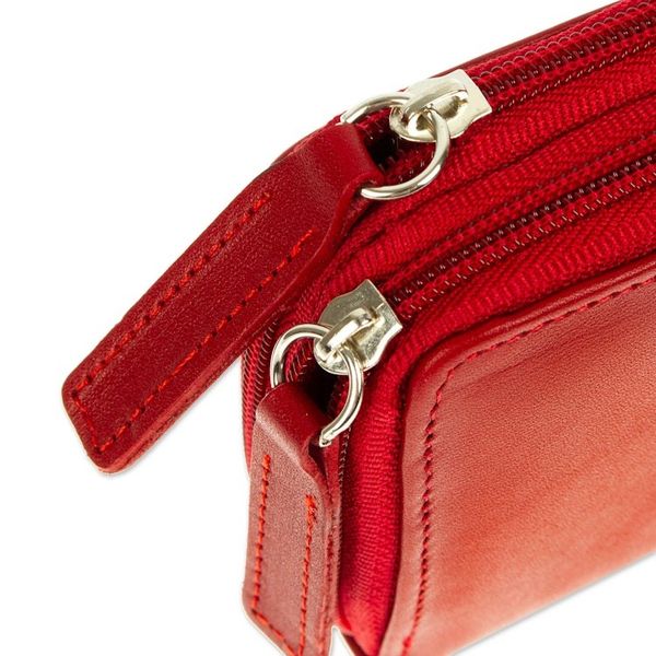 Alternate image for Russet Leather Long Zipper Wallet from Mexico Bajio Russet