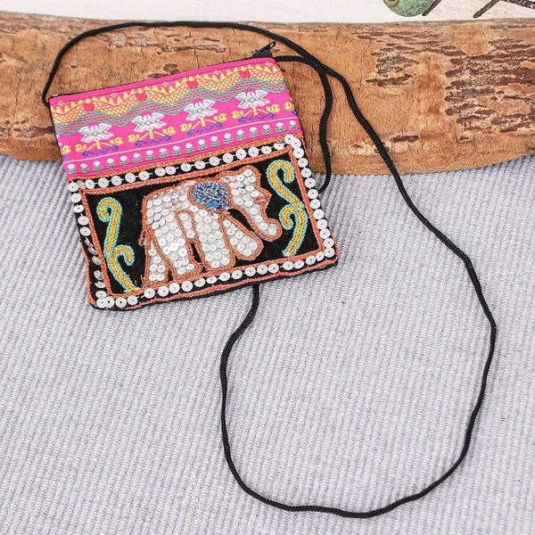 Alternate image for Handcrafted Small Shoulder Bag Elephant Glam