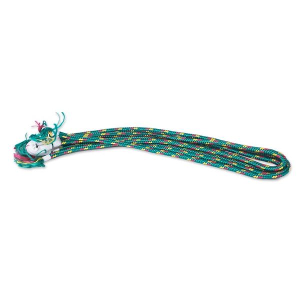 Alternate image for Mexico Handmade Mayan Rope Style Single Nylon Hammock Green Vineyard