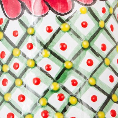 Alternate image for Pitcher-Shaped Talavera-Style Ceramic Vase from Mexico Talavera Pitcher