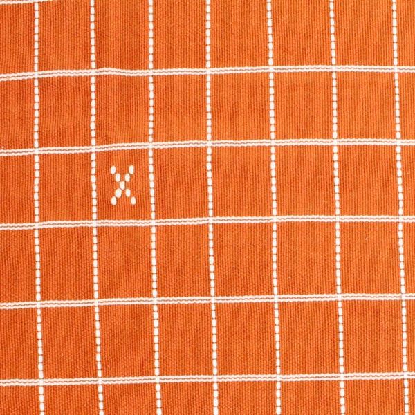 Alternate image for Burnt Orange 100 Cotton Handwoven Placemats Set of 4 Chiapas Spice