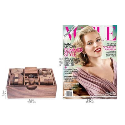 Alternate image for Raintree Wood Puzzle Set from Thailand 6 Piece Beautiful Challenge