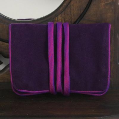 Alternate image for Lisu Hill Tribe Rayon Blend Applique Jewelry Roll Precious Lisu