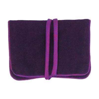 Alternate image for Lisu Hill Tribe Rayon Blend Applique Jewelry Roll Precious Lisu