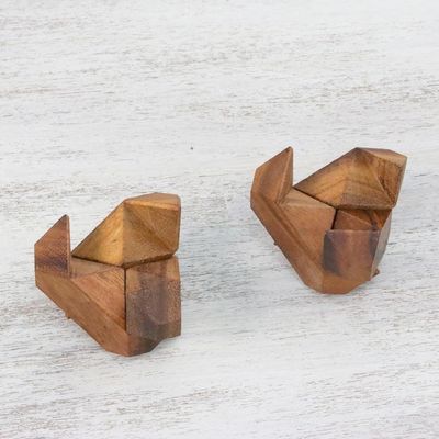 Alternate image for Handcrafted Wood Star-Shaped Puzzle from Thailand Star Challenge