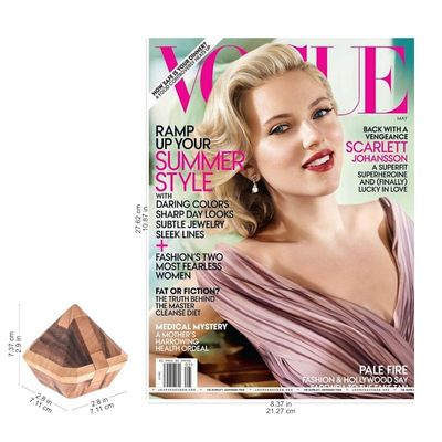 Alternate image for Diamond-Shaped Raintree Wood Puzzle from Thailand Brilliant Diamond