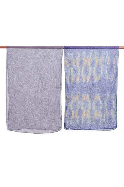 Alternate image for Woven Cotton Batik Scarves from Thailand Pair Batik Vacation