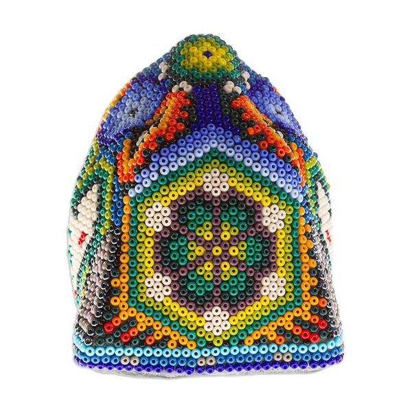 Alternate image for Beaded Wixrika or Huichol Jaguar Head from Jalisco Mexico Jaguar Rising