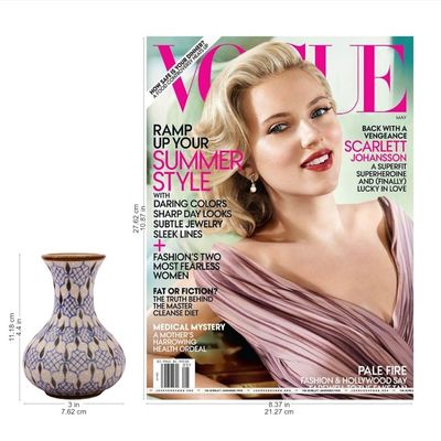 Alternate image for Handcrafted Blue and Grey Patterned Ceramic Flower Vase Web of Dew