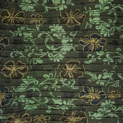 Alternate image for Rayon and Silk Blend Jewelry Roll in Green from Thailand Floral Fashionista