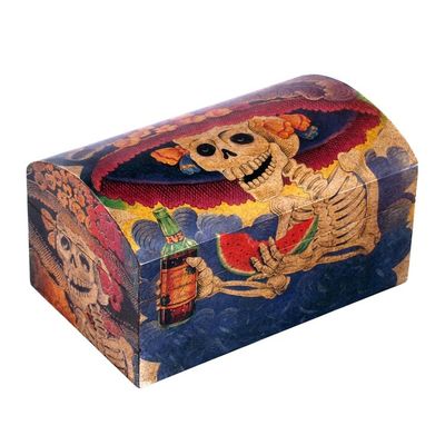 Alternate image for Day of the Dead Decorative Wood Box Catrina My Love