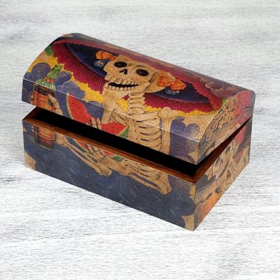 Alternate image for Day of the Dead Decorative Wood Box Catrina My Love