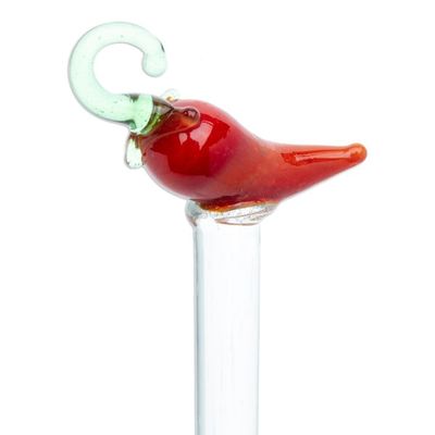 Alternate image for Mexican Recycled Glass Cocktail Stirrer with Hot Pepper Spicy Spirit