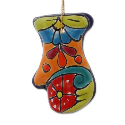 Alternate image for Talavera Ceramic Mitten Ornaments from Mexico Pair Talavera Mittens