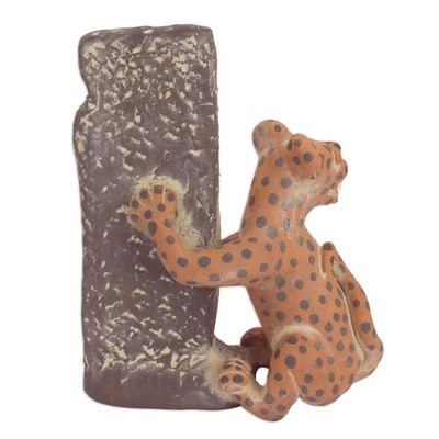 Alternate image for Pre Hispanic Museum Replica Sculpture Olmeca Jaguar with Human