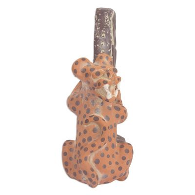 Alternate image for Pre Hispanic Museum Replica Sculpture Olmeca Jaguar with Human