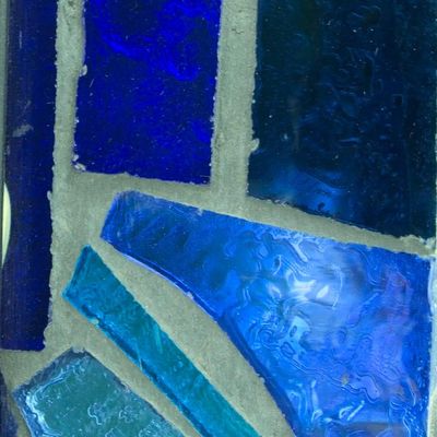 Alternate image for Stained glass mirror Mexican Ocean