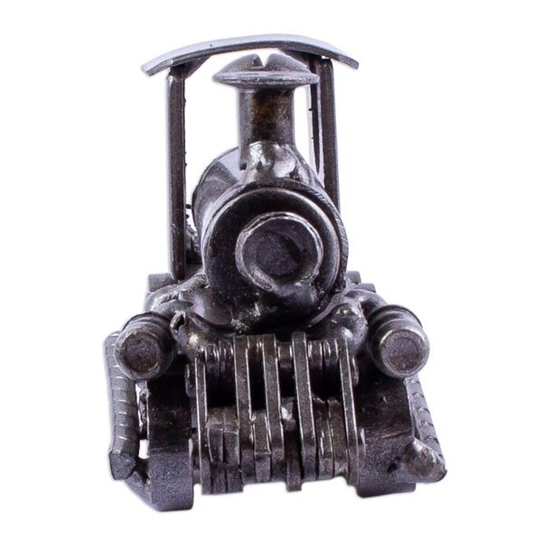 Alternate image for Recycled Auto Part Train Locomotive Sculpture from Mexico Rustic Train Locomotive