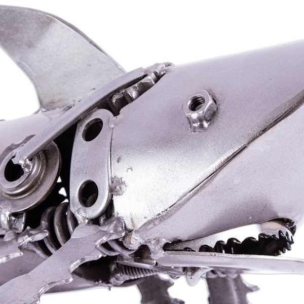 Alternate image for Recycled Auto Parts Shark Sculpture from Mexico Mighty Shark
