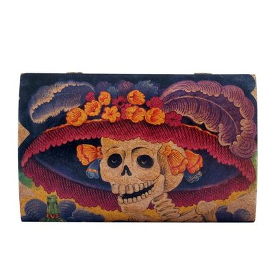 Alternate image for Day of the Dead Decorative Wood Box Catrina My Love