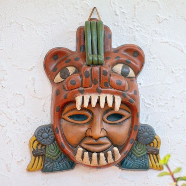 Alternate image for Aztec Jaguar Warrior Mask Jaguar Warrior