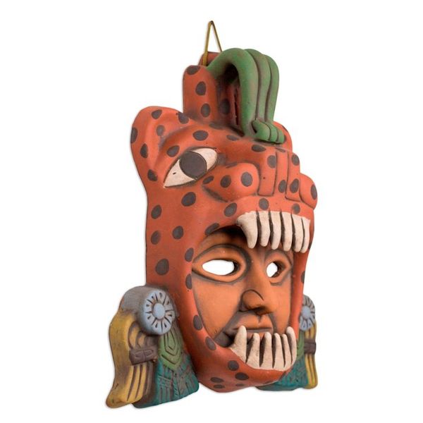 Alternate image for Aztec Jaguar Warrior Mask Jaguar Warrior