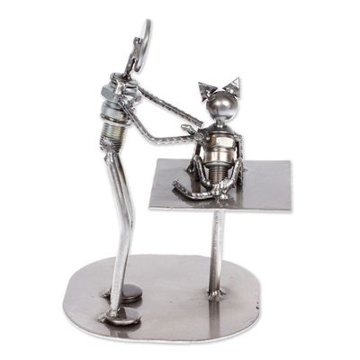 Alternate image for Unique Recycled Auto Parts Veterinarian Sculpture Rustic Veterinarian