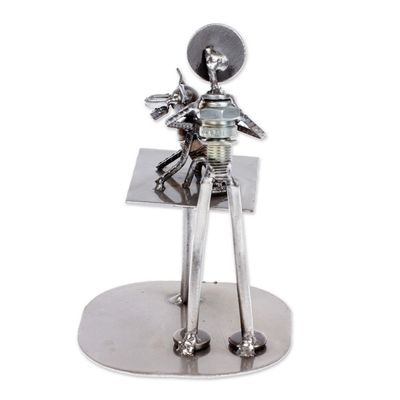 Alternate image for Unique Recycled Auto Parts Veterinarian Sculpture Rustic Veterinarian