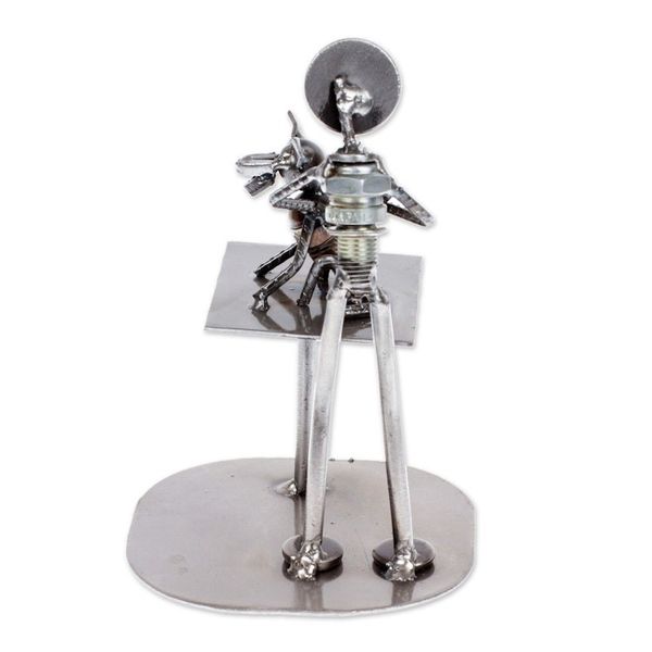 Alternate image for Unique Recycled Auto Parts Veterinarian Sculpture Rustic Veterinarian