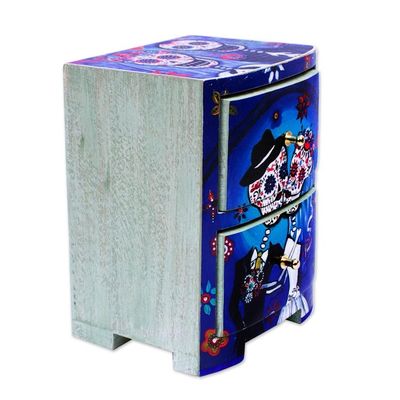 Alternate image for Day of the Dead Themed Jewelry Chest Deadly Couple