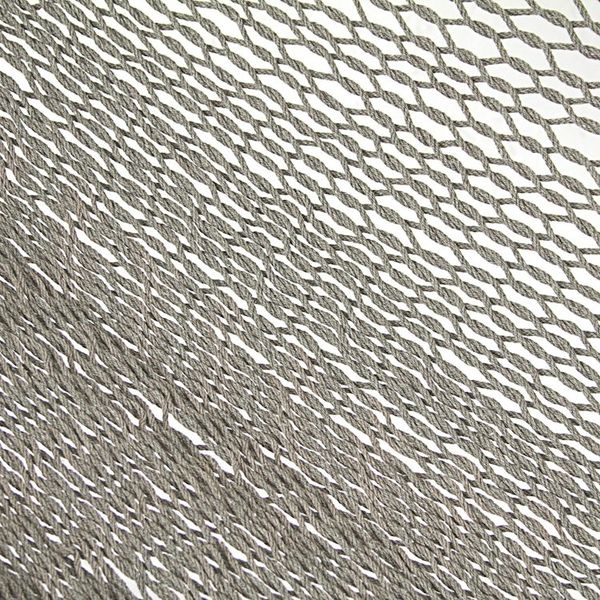 Alternate image for Solid Grey Hand Woven Cotton Maya Hammock Single Ashen Beach