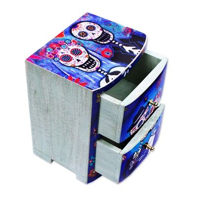 Alternate image for Day of the Dead Themed Jewelry Chest Deadly Couple