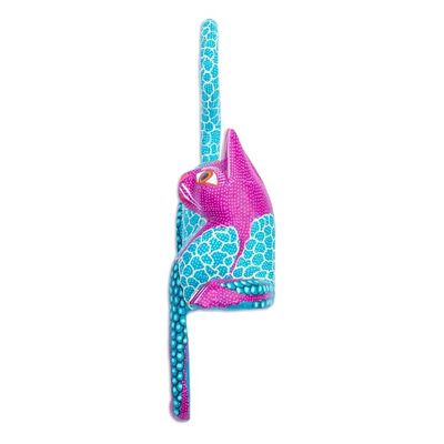 Alternate image for Copal Wood Oaxaca Alebrije Cat in Multiple Bright Colors My Domain