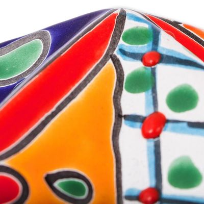 Alternate image for Hand-Painted Talavera-Style Ceramic Star Wall Sculpture Talavera Star