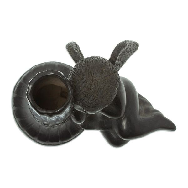 Alternate image for Handmade Taper Candleholder in Ceramic Sleeping Angel