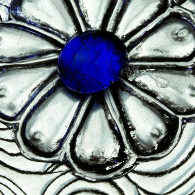 Alternate image for Decorative Lidded Box in Aluminum Repousse from Mexico Radiant Treasure