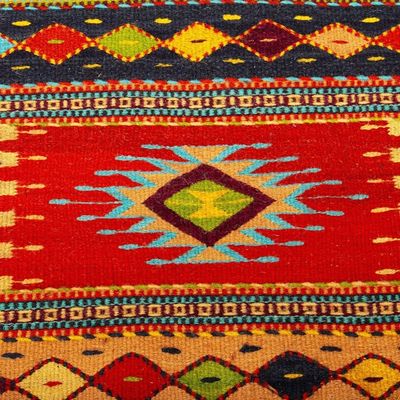 Alternate image for Artisan Crafted Multicolored Wool Runner 2x7 Valley Festival