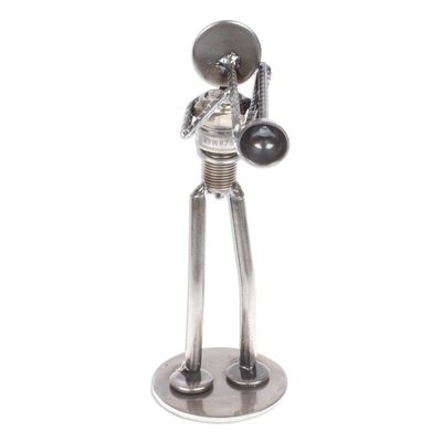 Alternate image for Auto part sculpture Rustic Jazz Trombone